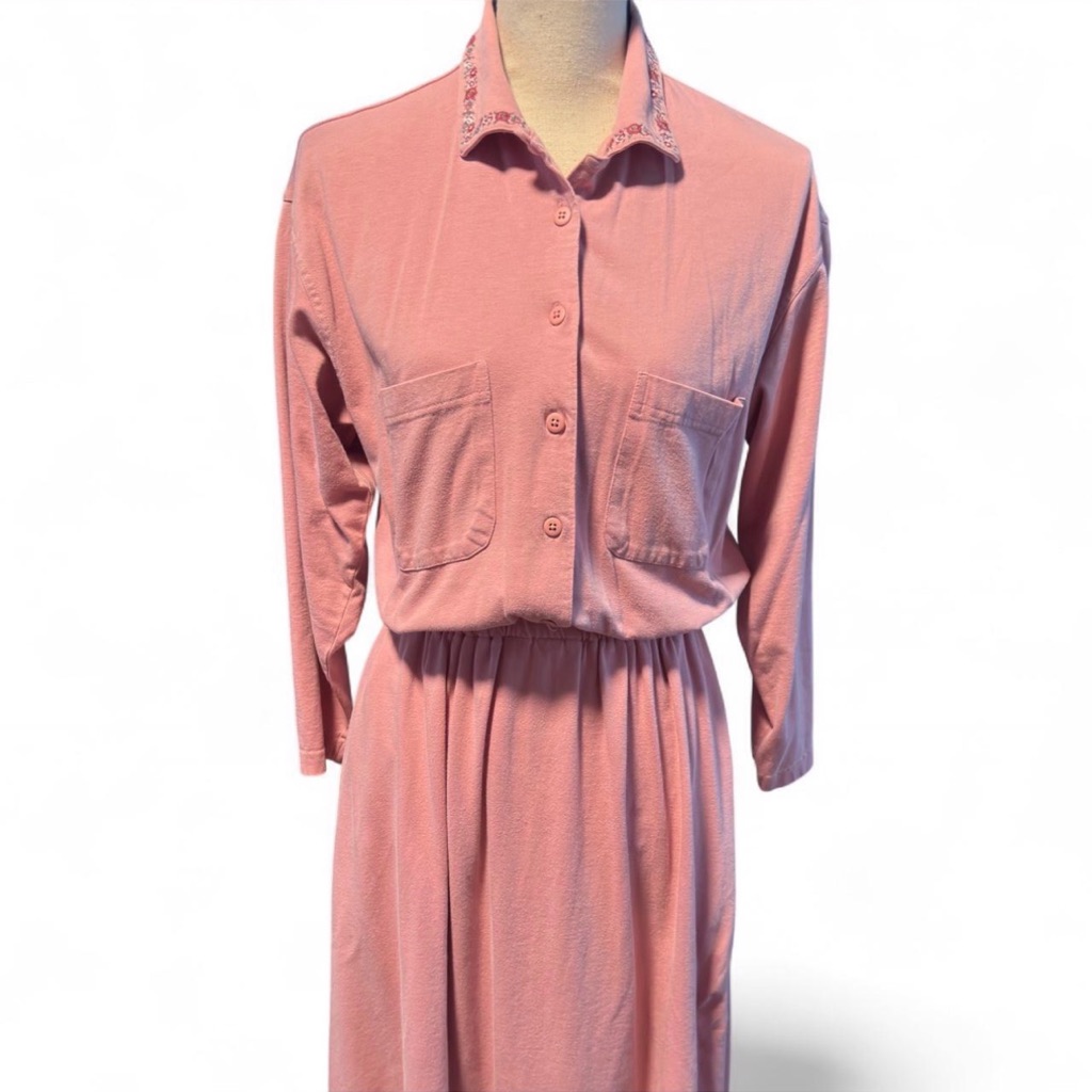 L.L. Bean Pink Fabric With Black Label